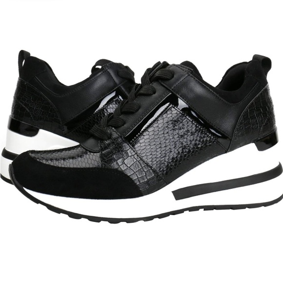Yolanda Zula GUC Sneakers, 
Wedge,Women High Heel Platform Walking Shoes Black 8 - Picture 1 of 7